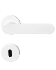 Aluminium poignée de porte Blanc Rundrosette Shape intérieur