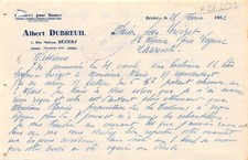 Facture   1932  ALBERT DUBREUIL A BEZIERS - M.CROIZET A COGNAC