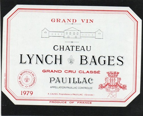 Pauillac gcc etiquette chateau - pauillac,