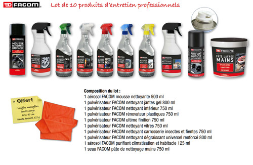 Kit nettoyant entretien - nettoyant,