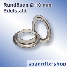 Oeillets Ronds Ø 10 MM Inox