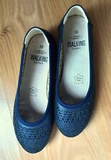 CHAUSSURES BALLERINES 36 "WALKING" TOUT CUIR LARGEUR CONFORT