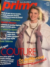 ANCIEN LIVRE REVUE MAGAZINE PRIMA MODE AVEC SUPER PATRON N° 37 10/85 TRICOT