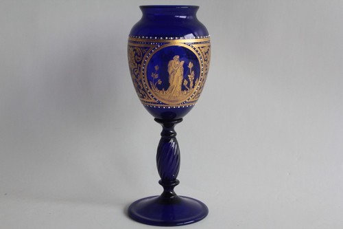 Murano vase verre émaillé - vase,