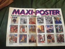 Tintin Maxi poster tous les héros de 1950 à 1961