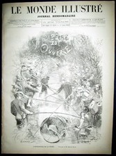 MONDE ILLUSTRE Legion Etrangère MAROC Salon Peinture Empereur Mexique Peche 1882