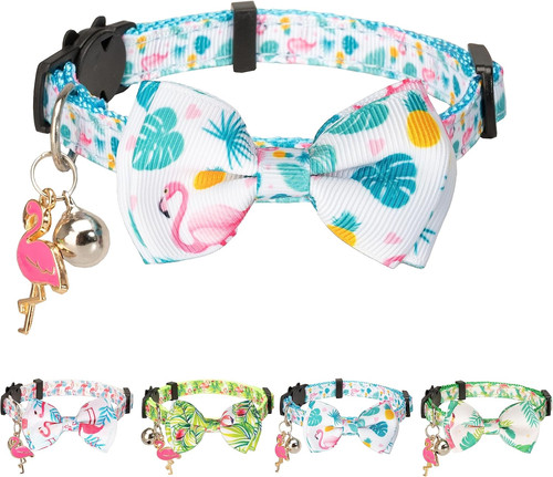 Cat collar with bow tie - with,