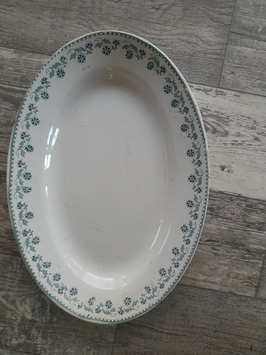 Plat ovale faience moulin des - ovale,