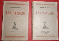 Les paysans Balzac editions