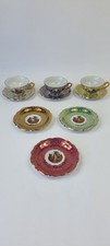 Tasses & Sous-Tasses Porcelaine Fine WINTERLING BAVARIA 6 Couleurs Irisées & Or