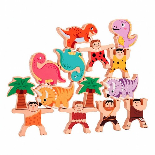 Jeu empilement dinosaures - jeu, de