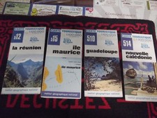 4 TRES RARE CARTE ROUTIERE NEUF  1978   LES ILES FRANCAISE  VOIR DETAIL+ 1 DE
