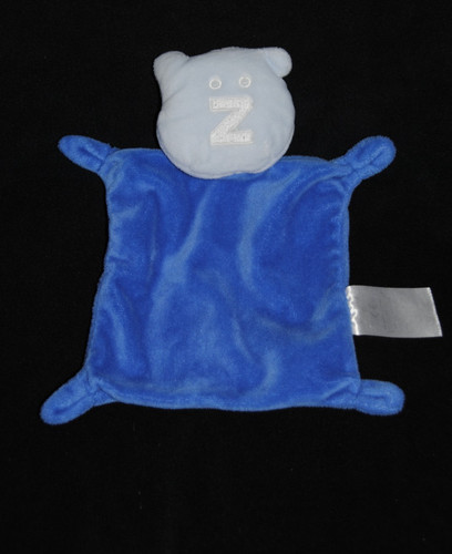 Doudou plat ours - 🍀doudou, bleu