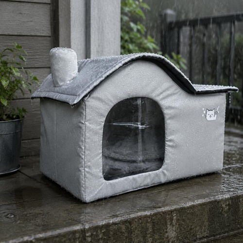 Abri chat imperméable - abri,