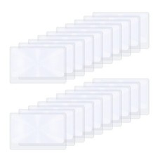 Lentille de Fresnel de poche x3 20 pièces loupe de bijou aide à la lecture lé...