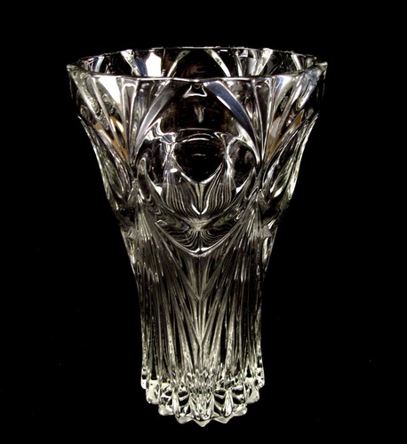 Vase cristal moulé décor - moulé,