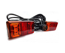 Jeu de feux arrière à LED 7 pôles câblés 12V/24V éclairage remorque feu arrière