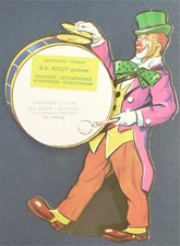 1970 -JEU de la CHANCE CIRQUE -Très Bel état-Cachet Jardinerie NICOT à QUIMPER