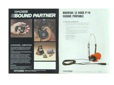 2 BROCHURES KOSS, CASQUES K19