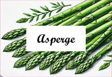 Asperge 12 Etiquettes vinyle