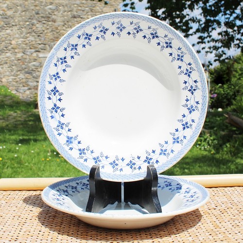 Paire assiettes creuses - paire, d'assiettes