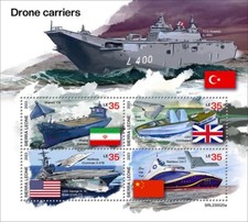2024 03- SIERRA LEONE - DRONE CARRIERS       4V complet set    MNH ** T