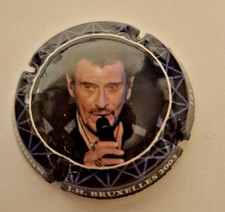 Capsule de champagne Pierre MIGNON Johnny Hallyday Bruxelles 2003 Num 300ex