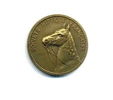 Société Française HIPPIQUE 1939 - Cheval Horse Bronze – par Alphée Dubois - Boit