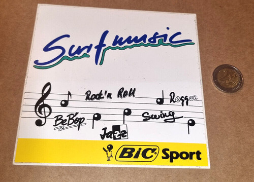 Autocollant surf music bic - autocollant,