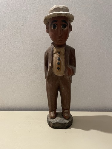 Statuette africaine bois - statuette,