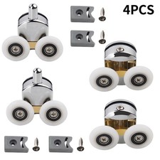 Élégantes 4 pièces roulettes de porte de douche ajout parfait à votre salle