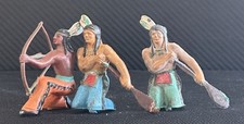 Rare - Vintage - Figurines indiens - caoutchouc - Reamsa