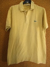 Polo Lacoste Homme Devanlay Manche Courte Made in France Moutarde Jersey - 4