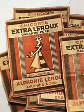 Lot De 50 Étiquettes Ancienne CHICORÉE LEROUX