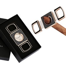 Galiner Métal Coupe-cigare Double Lame Couteau Pointu Ciseaux Pratique Voyage