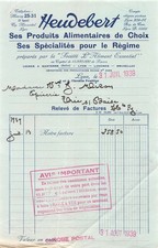 1939 PRODUITS ALIMENTAIRES