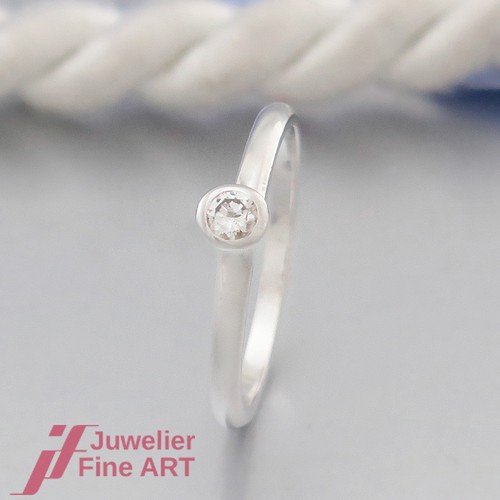 Bague solitaire classique avec - bague,