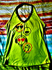 Top dos nu Zumba Wear, vert fluo, T: U.