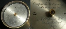 Rare ancien compas de relèvement Hennequin, Lafontaine, laiton et verre boussole