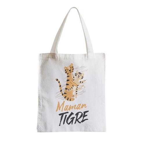 Sac tissu maman tigre et - tissu,