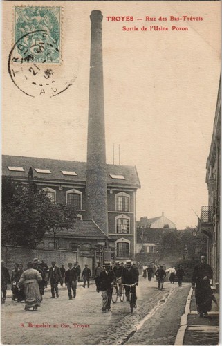 Cpa troyes rue des bas - des, bas-trevois