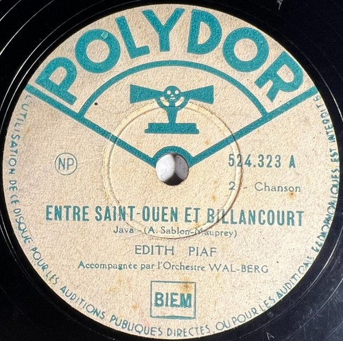 Edith piaf entre saint - piaf, :