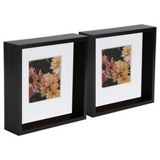 2x Noir/Blanc 8" x 8" Profond