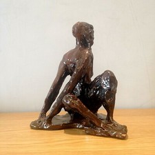 Rare sculpture en céramique de Toni FURLAN(1913-1980), Cortina d'Empezzo, 1956.
