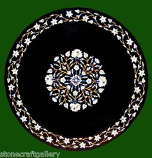 36 " Café Nappe Pierre Incrustation Pietra Dura Art Travail pour Maison Décors &