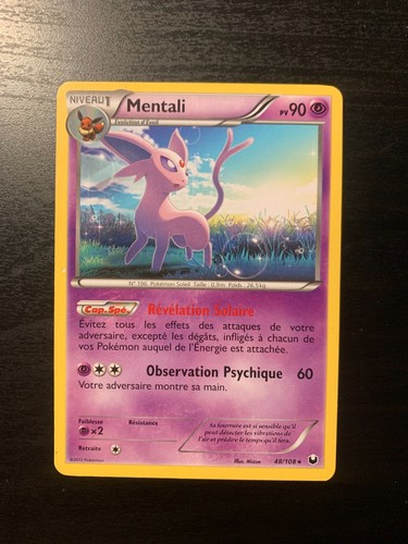 Carte pokémon rare mentali - carte,