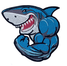 Muscle Shark Patch (3.5 ") Fer