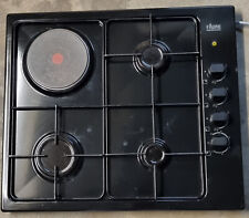 Table de cuisson mixte 3 gaz,1 électrique + détendeur et tuyau gaz