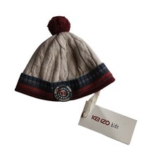 Bonnet Kenzo Kids coton enfant garçon écru  T1 neuf
