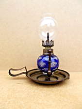 Lampe Pigeon pétrole bateau bougeoir bascule posé au mural Baccarat Saint Louis